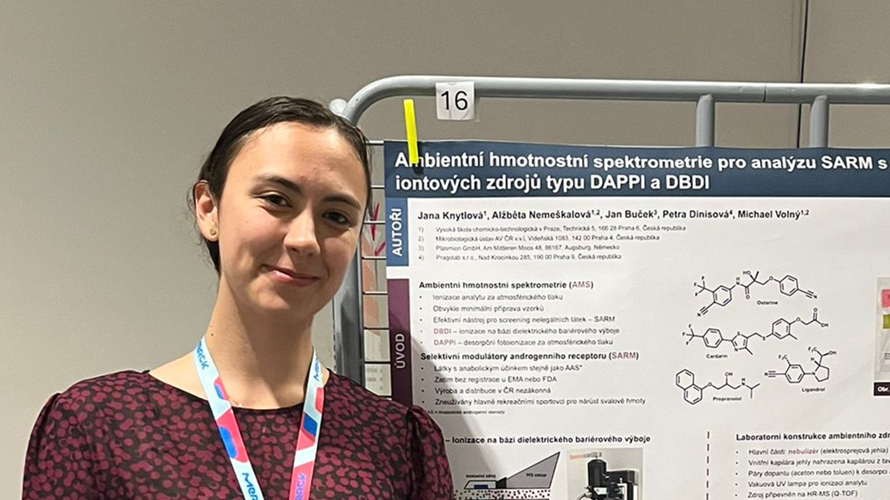 Success of Jana Knytlová at the Mass Spectrometry School
