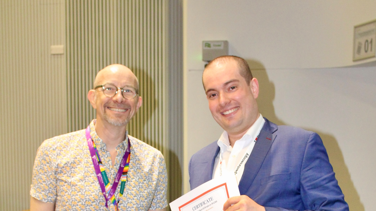 Jan Vališ Awarded at Spring SciX Conference