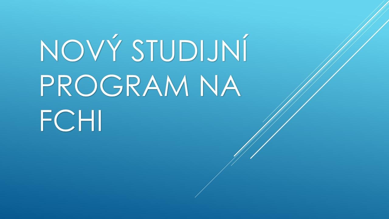 Nový magisterský program