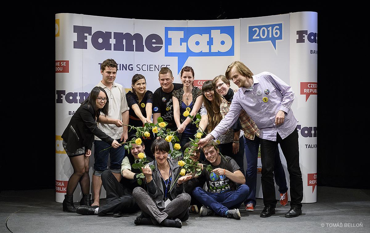 Our students in the Czech final of FameLab 2016